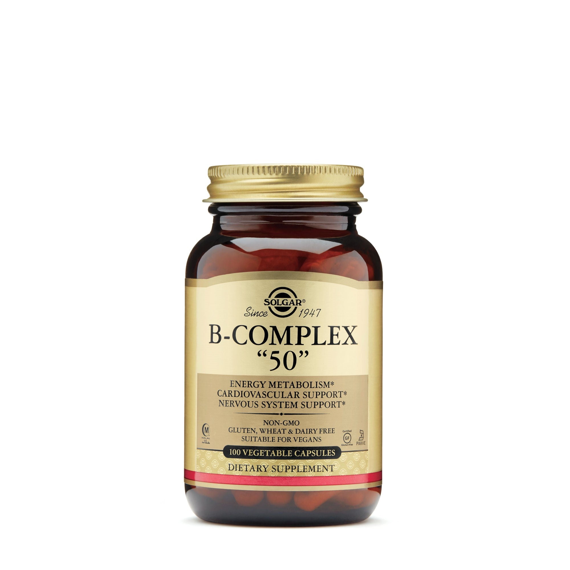 Solgar Vitamin B-Complex High Potency Vegetable Capsules 100Tabs